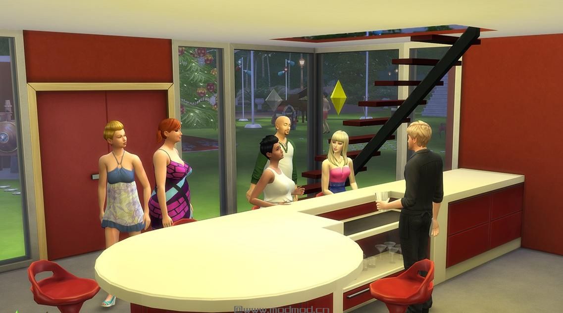 【3DM-Sims小组】夜晚的圣诞派对，灯火通明的世界，一直high到天亮，high到过年