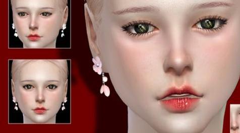 模拟人生4MOD：S-Club ts4 WM EARRINGS F 201701-耳环