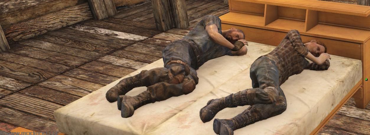 辐射4MOD：可拼接的双层床，干净混搭床1.0.1MOD