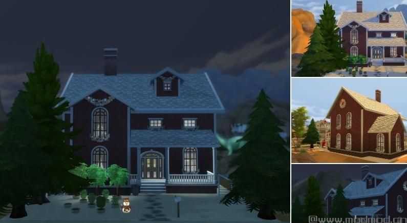 无自定义 30X20 圣诞小木屋