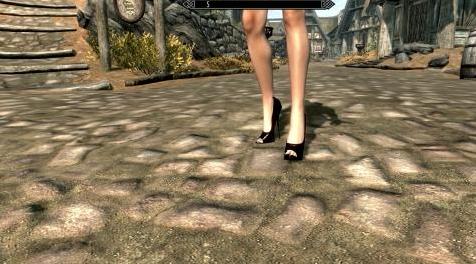 上古卷轴5：天际MOD：Elewin Pumps 1 UNP NiOverride转换