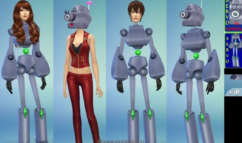 一款男女通用机器人造型道具服(补上机器人独立角色档) by Esmeralda(绝搞系列)