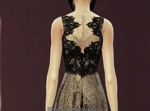 模拟人生4MOD：女性超仙气质长裙 by April