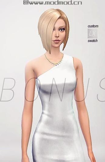 斜肩礼服 不知有人发过没 