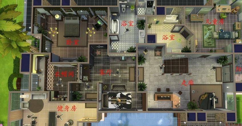 模拟人生4MOD：【3DM-Sims小组】【原创】40X30 现代别墅 &mdash;&mdash;&mdash;&mdash;首次建房希望大家喜欢！！！！！！