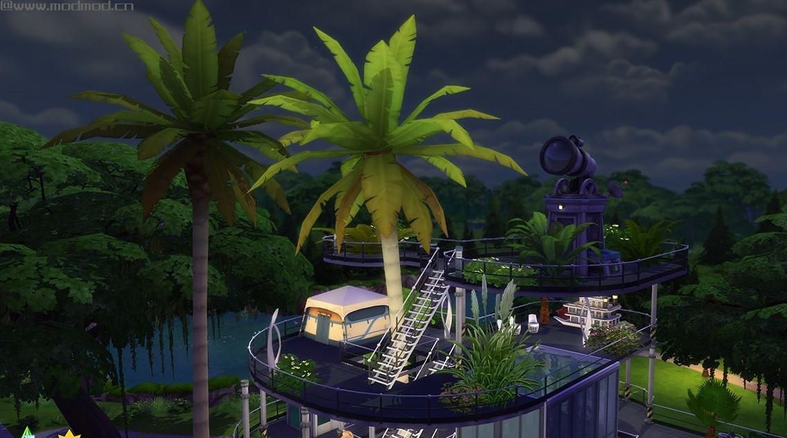 模拟人生4MOD：【3DM-Sims小组】炎炎假日，带给你凉爽的感觉！30X20全通透房屋，可居住可度假，陪你过暑假！