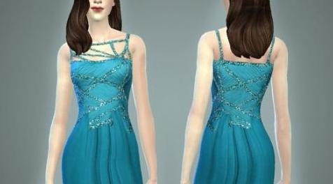 模拟人生4MOD：女性高档气质连衣裙 by April