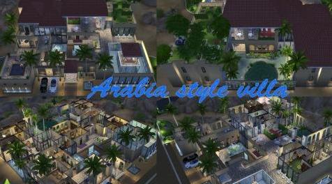 模拟人生4MOD：【3DM-Sims小组】【原创】50X50 阿拉伯风格全功能豪华别墅~~~~~~房屋和自定义MOD下载已放！