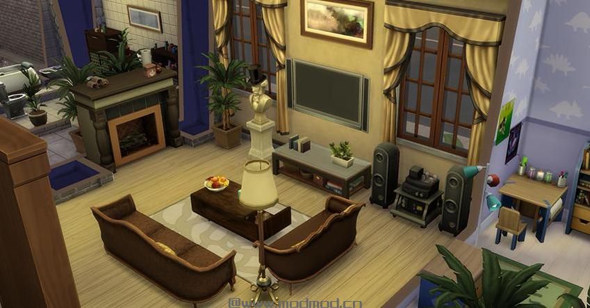 模拟人生4MOD：30X20 四合院 适合一家三口居住