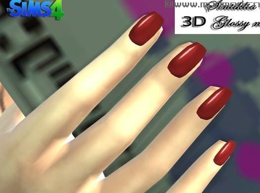 模拟人生4MOD：3D指甲 by Sintiklia