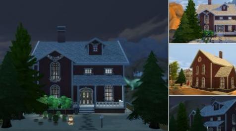 模拟人生4MOD：无自定义 30X20 圣诞小木屋