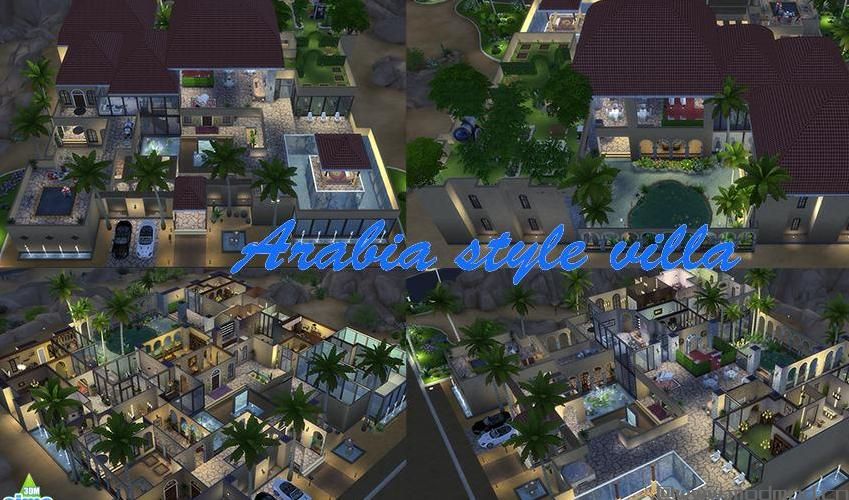 【3DM-Sims小组】【原创】50X50 阿拉伯风格全功能豪华别墅~~~~~~房屋和自定义MOD下载已放！