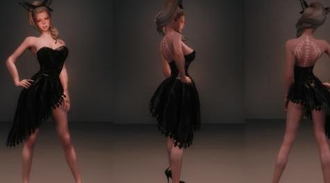 上古卷轴5：天际MOD：Ebony Butterfly Armor【含UUNP BodySlide数据】