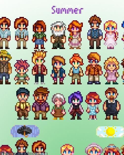 星露谷物语MOD：季节性服装MOD