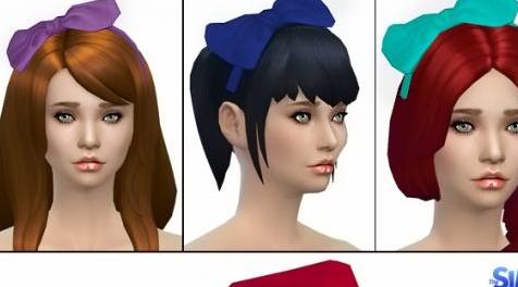 模拟人生4MOD：白雪公主同款蝴蝶结饰品 by Jennisims