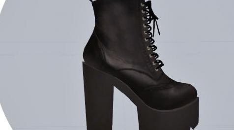 模拟人生4MOD：Chunky Combat Boots 高跟皮靴