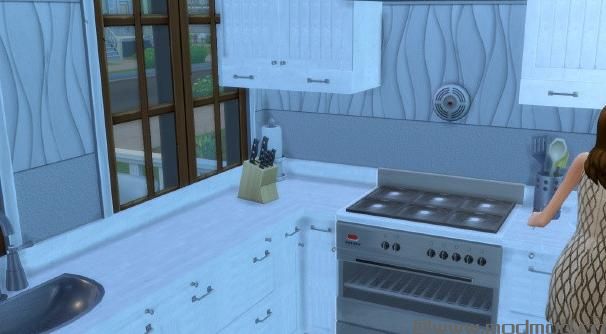 模拟人生4MOD： 再造新型小别墅,我重新装修了一下，比原来更好看更时尚