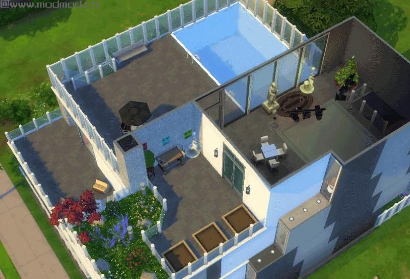 模拟人生4MOD：自制20*30，功能基本齐