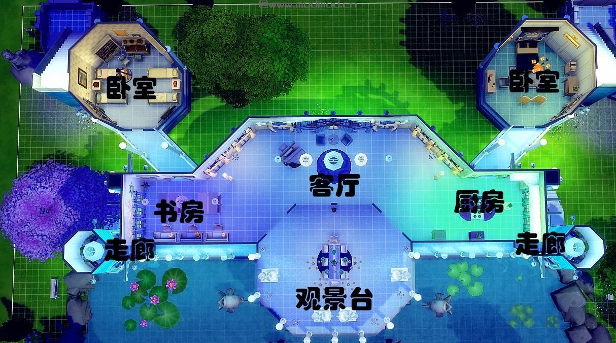 模拟人生4MOD： 【如琢如磨】50X50超大建筑