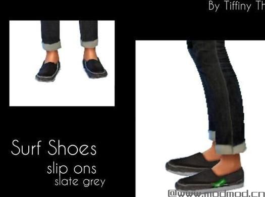 模拟人生4MOD：男性套件鞋+裤子+T恤 by tiffybee