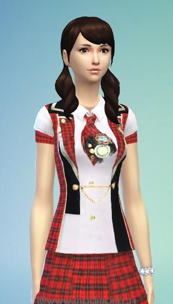 模拟人生4MOD：akb48少女偶像日式制服