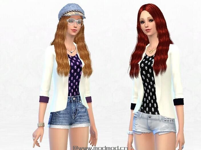 模拟人生4MOD：粉嫩小西服外套(绝对赞！！)