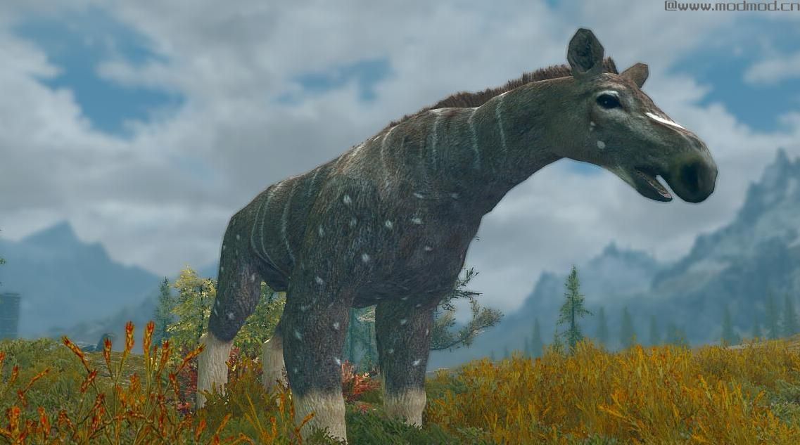 上古卷轴5：重置版MOD：摩洛普斯和黎明马-米哈伊尔怪兽和动物(米冰雹浸没式附加物-巨型动物)