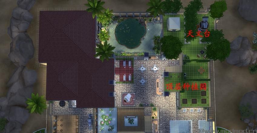 【3DM-Sims小组】【原创】50X50 阿拉伯风格全功能豪华别墅~~~~~~房屋和自定义MOD下载已放！
