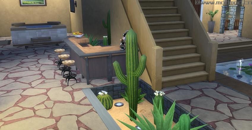 【3DM-Sims小组】【原创】50X50 阿拉伯风格全功能豪华别墅~~~~~~房屋和自定义MOD下载已放！