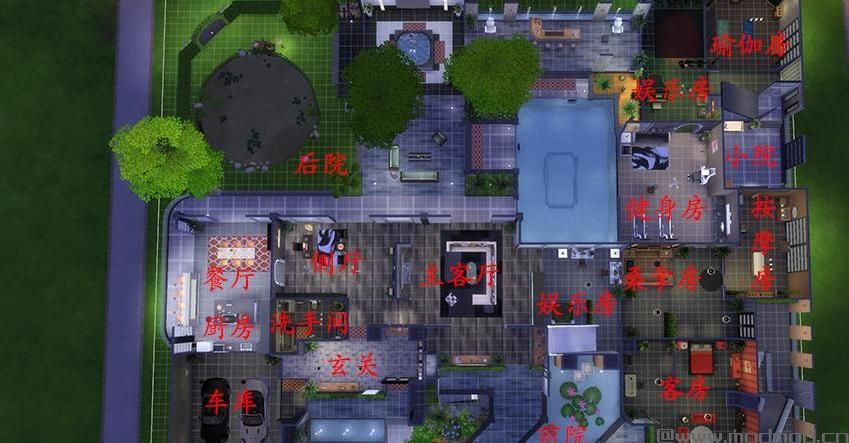 【3DM-Sims小组】【原创】50X40 时尚全功能现代别墅~~~~~~