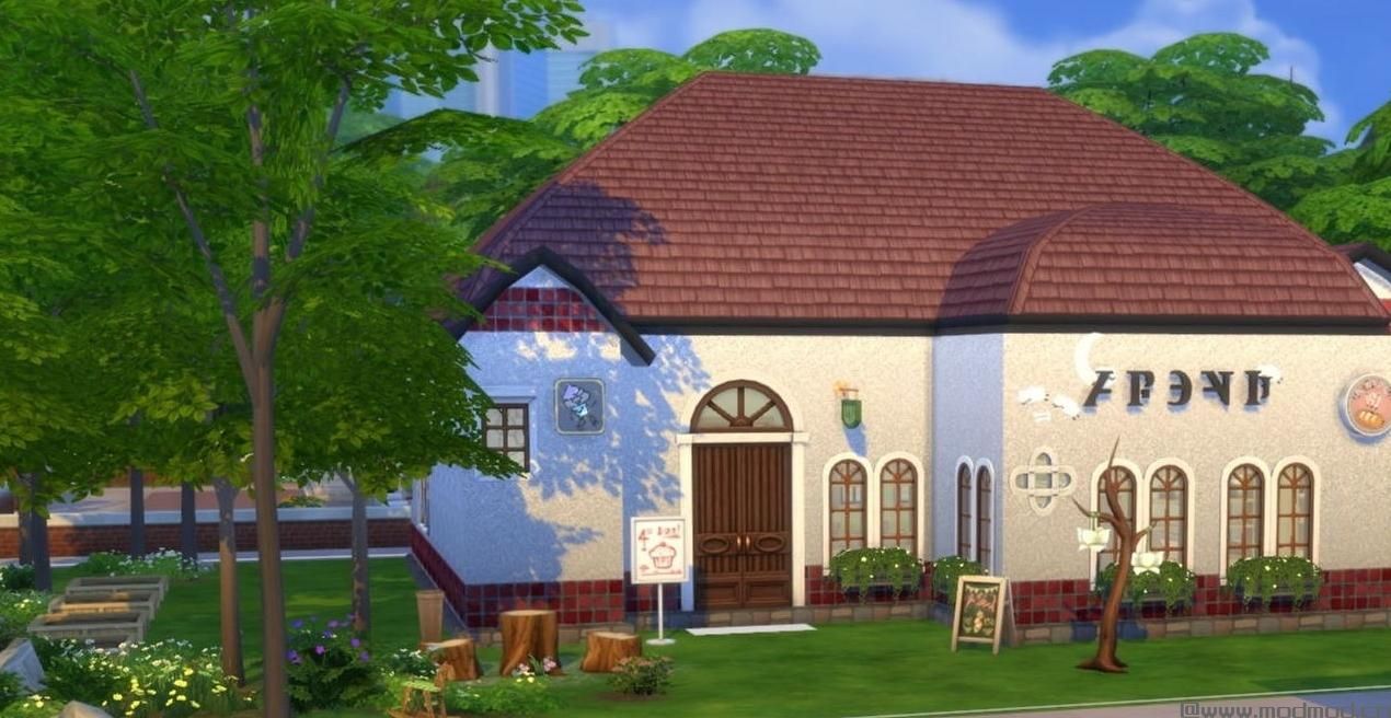 模拟人生4MOD：新手第一次做了个小面包店~据说标题要长长的,大家才看得到~