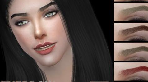 模拟人生4MOD：S-Club WM ts4 Eyebrows F 201707-眉毛