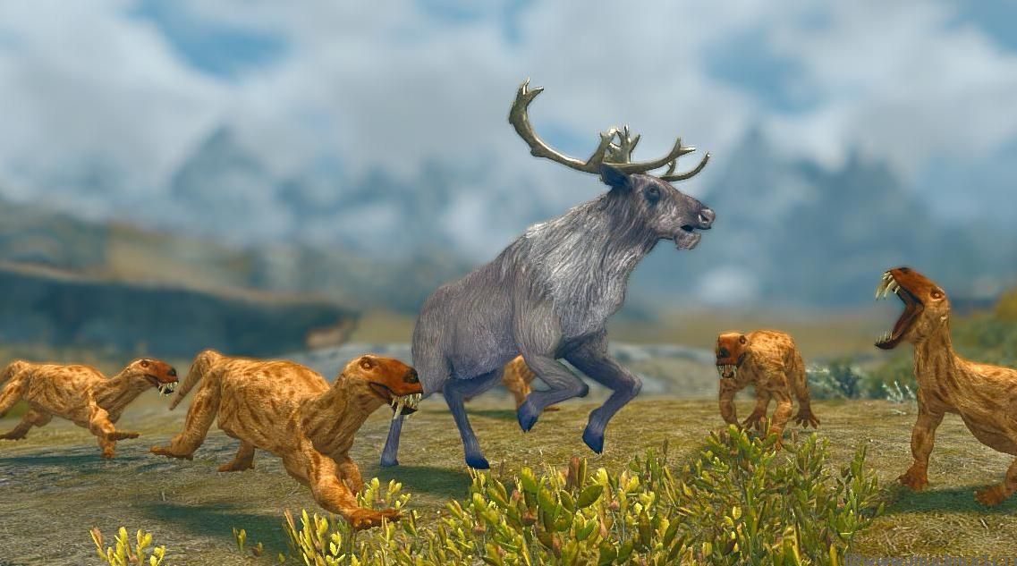 上古卷轴5：重置版MOD：戈戈诺-米哈伊尔怪兽和动物(米冰雹浸没式附加物-巨型动物)