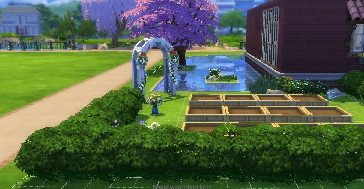 模拟人生4MOD：【南山居】水上人家,梦幻般的庄园,各项设施齐全~请君下载~