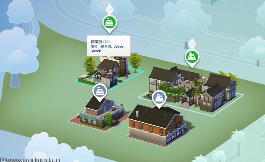 【3DM-Sims小组】【原创】还原来去上班零售店预告片中的照相馆，含摄影棚1家、小酒吧1家和婚礼现场