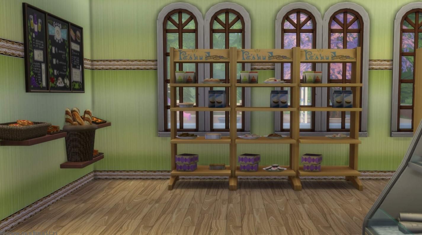 模拟人生4MOD：新手第一次做了个小面包店~据说标题要长长的,大家才看得到~