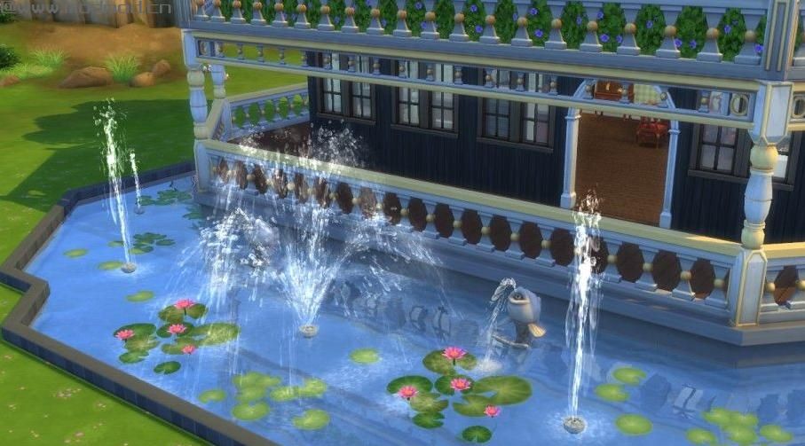 【弥花小筑】50X50，室内花园，空中花园，钓鱼池，对称设计~