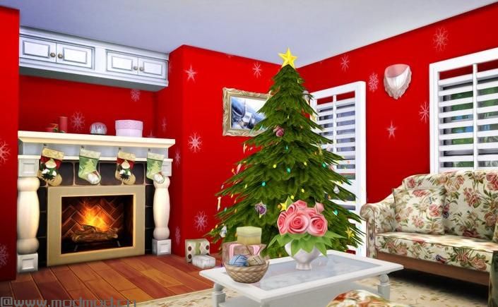 模拟人生4MOD：【3DM-Sims小组】淡雅出品----圣诞小屋 30*20 （话说有点早）