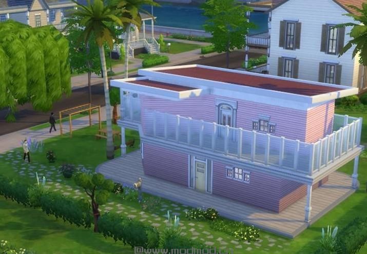 【原创】无添加mod - Pink小清新经济适用房 两层 +阳台 很舒适 