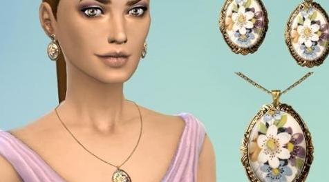 模拟人生4MOD：女性复古项链 by Severinka