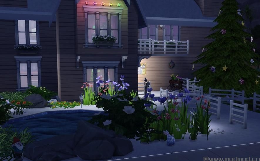 圣 诞 小 木 屋 初 雪