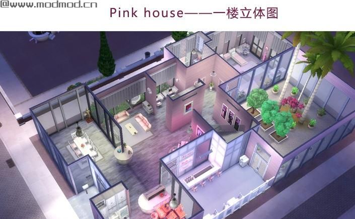 30X20 Pink House 粉嫩无自定义