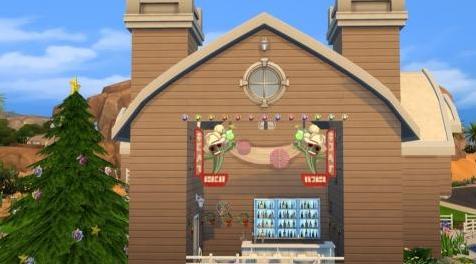 模拟人生4MOD：圣 诞 小 木 屋 初 雪