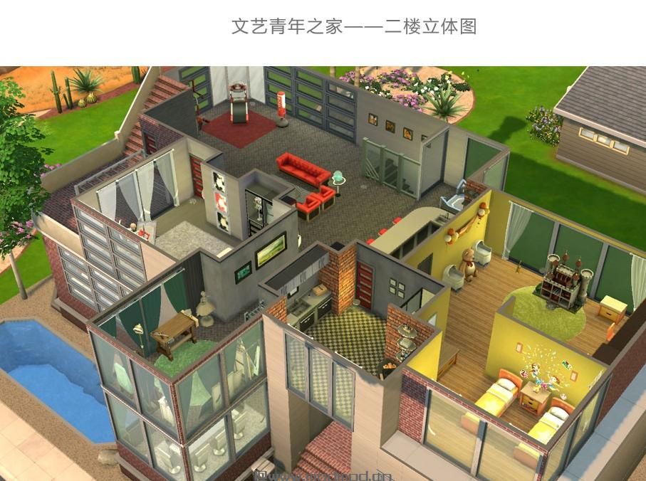 30X20文艺青年之家 水泥+果砖的重口设计