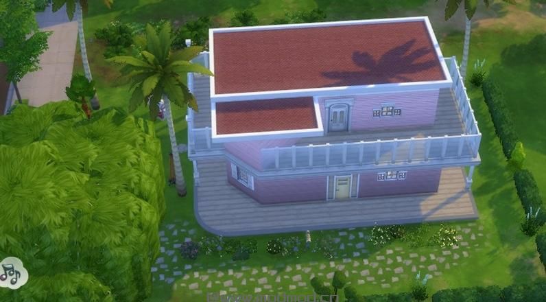 模拟人生4MOD：【原创】无添加mod - Pink小清新经济适用房 两层 +阳台 很舒适