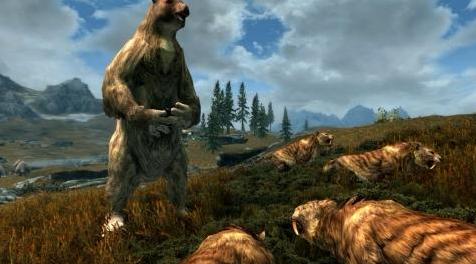 上古卷轴5：重置版MOD：巨型树懒和象形文字-米哈伊尔怪兽和动物(米冰雹浸没式附加物-巨型动物)