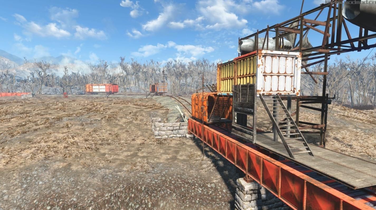 辐射4MOD：[汉化] 列车车厢和集装箱房 v1