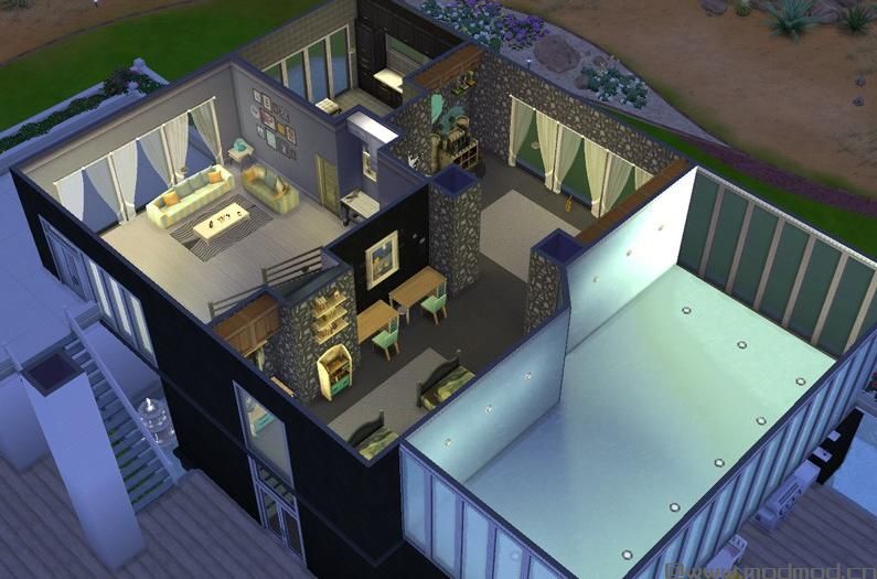 40X30 泳池版 现代别墅