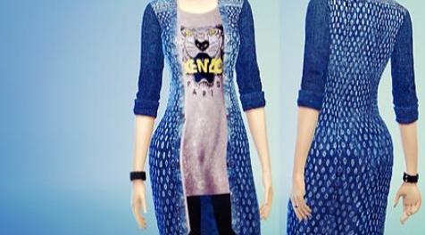 模拟人生4MOD：一系列朋克风女性服装