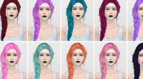 模拟人生4MOD：【发型MOD】女性大辫子发型 by lightsxxx